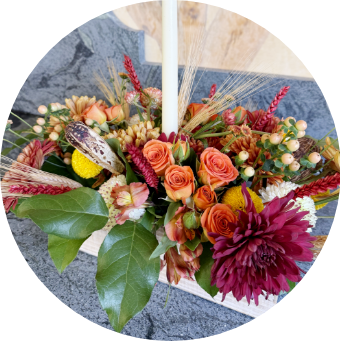 nonvisible Large flowers by the bay arrangement with white and yellow roses and white lillies