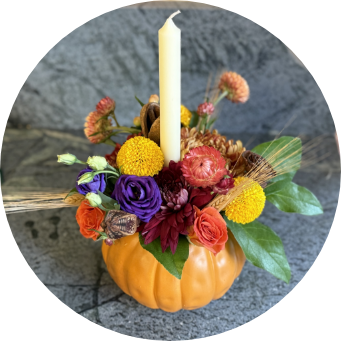 pumpkin line drawing of flower arrangement xtra large